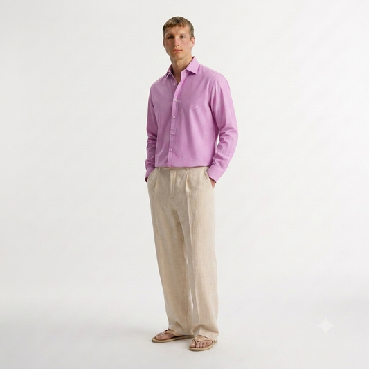 The Pink Dragonfruit - Casual crop fit shirt