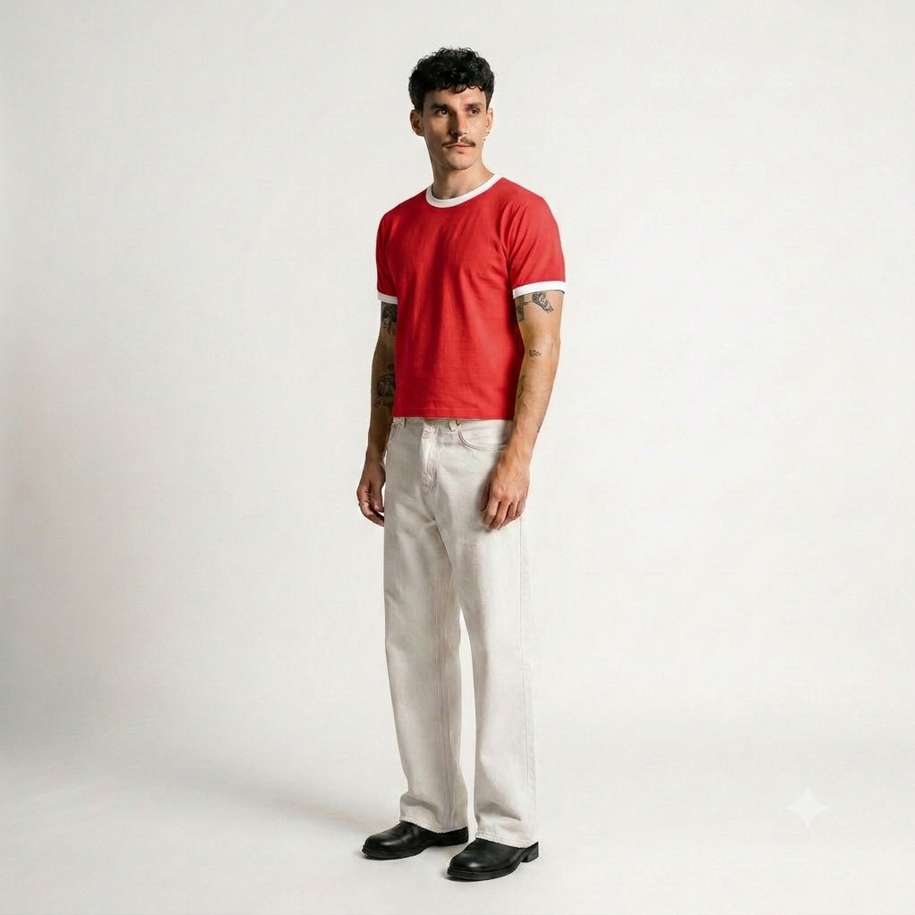 The Watermelon Thirst - Crop fit ringer tees