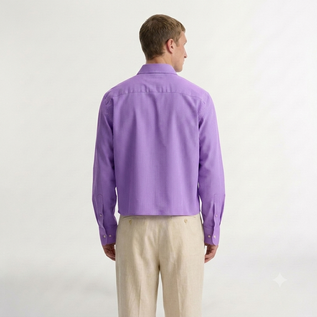 Lavender - Casual crop fit shirt