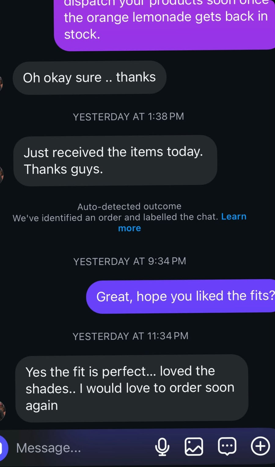 Customer review image