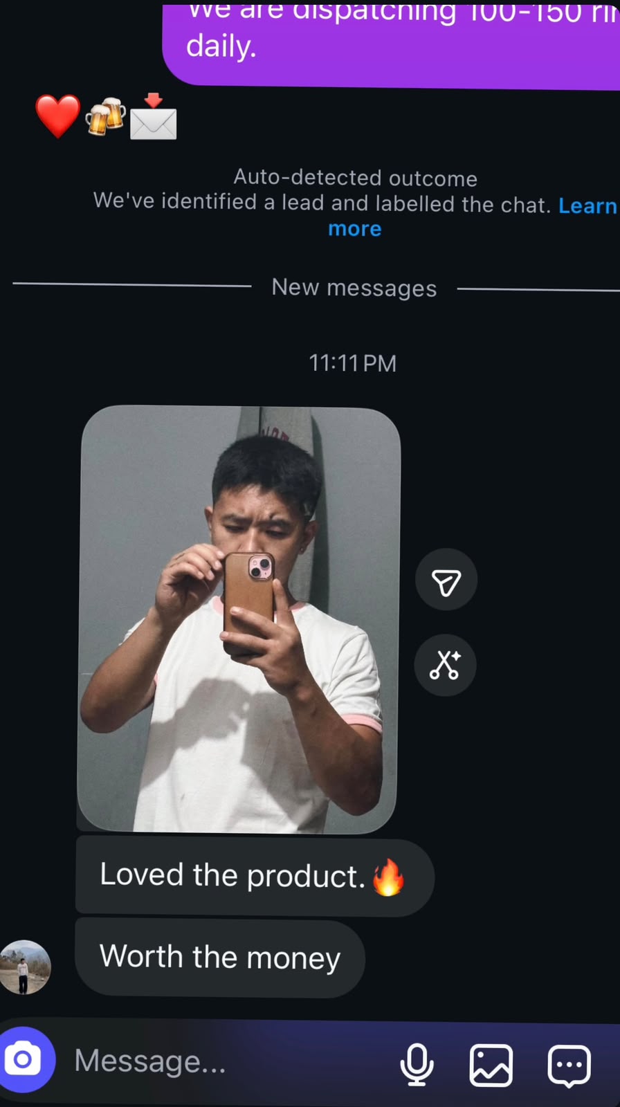 Customer review image