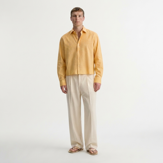 The orange lemonade - casual crop fit shirt
