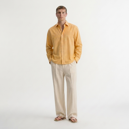 The orange lemonade - casual crop fit shirt