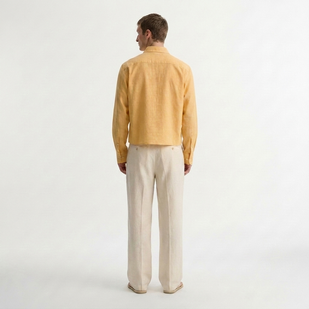 The orange lemonade - casual crop fit shirt