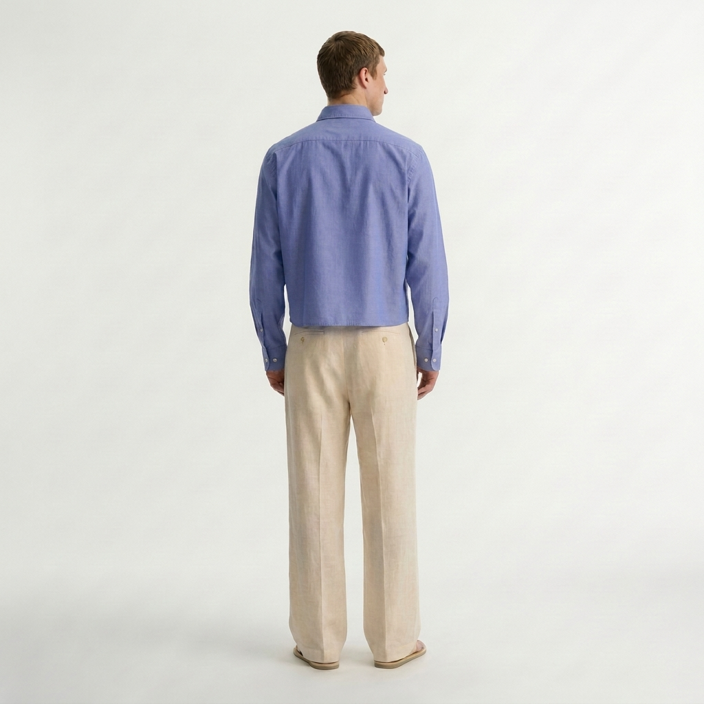 The blueberry waffle– casual crop fit shirt