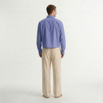 The blueberry waffle– casual crop fit shirt