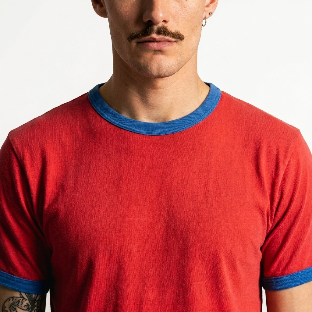 The watermelon slush-crop fit ringer tees