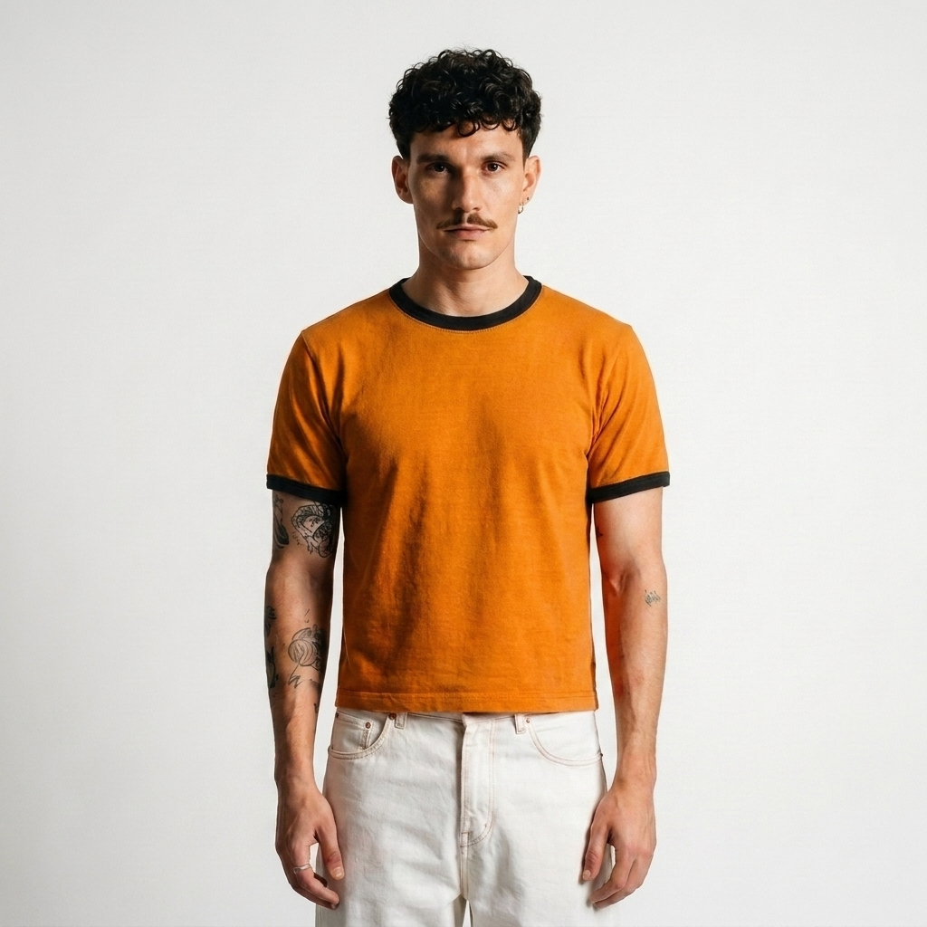 The Mango Lassi-crop fit ringer tees