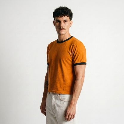 The Mango Lassi-crop fit ringer tees
