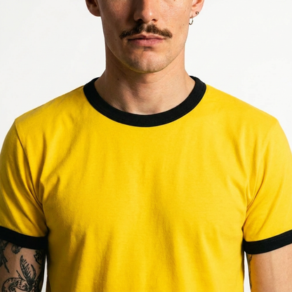 mango gelato-Crop fit ringer tees