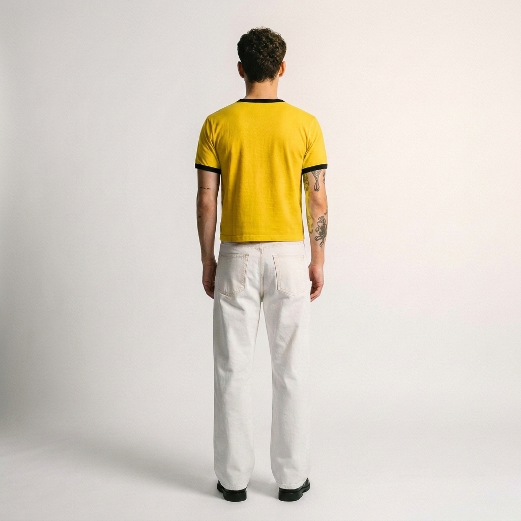 mango gelato-Crop fit ringer tees