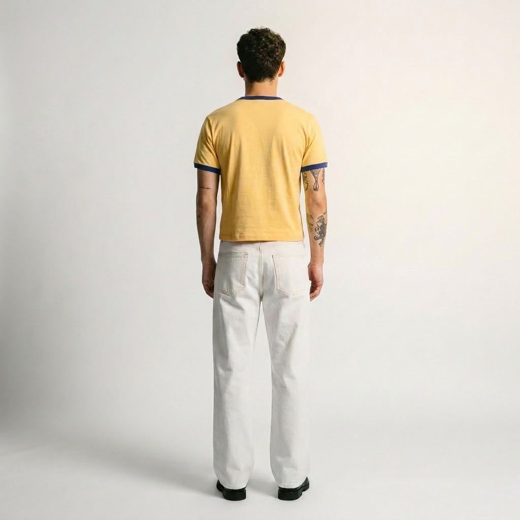 Peach ‘N Cream-crop fit ringer tees