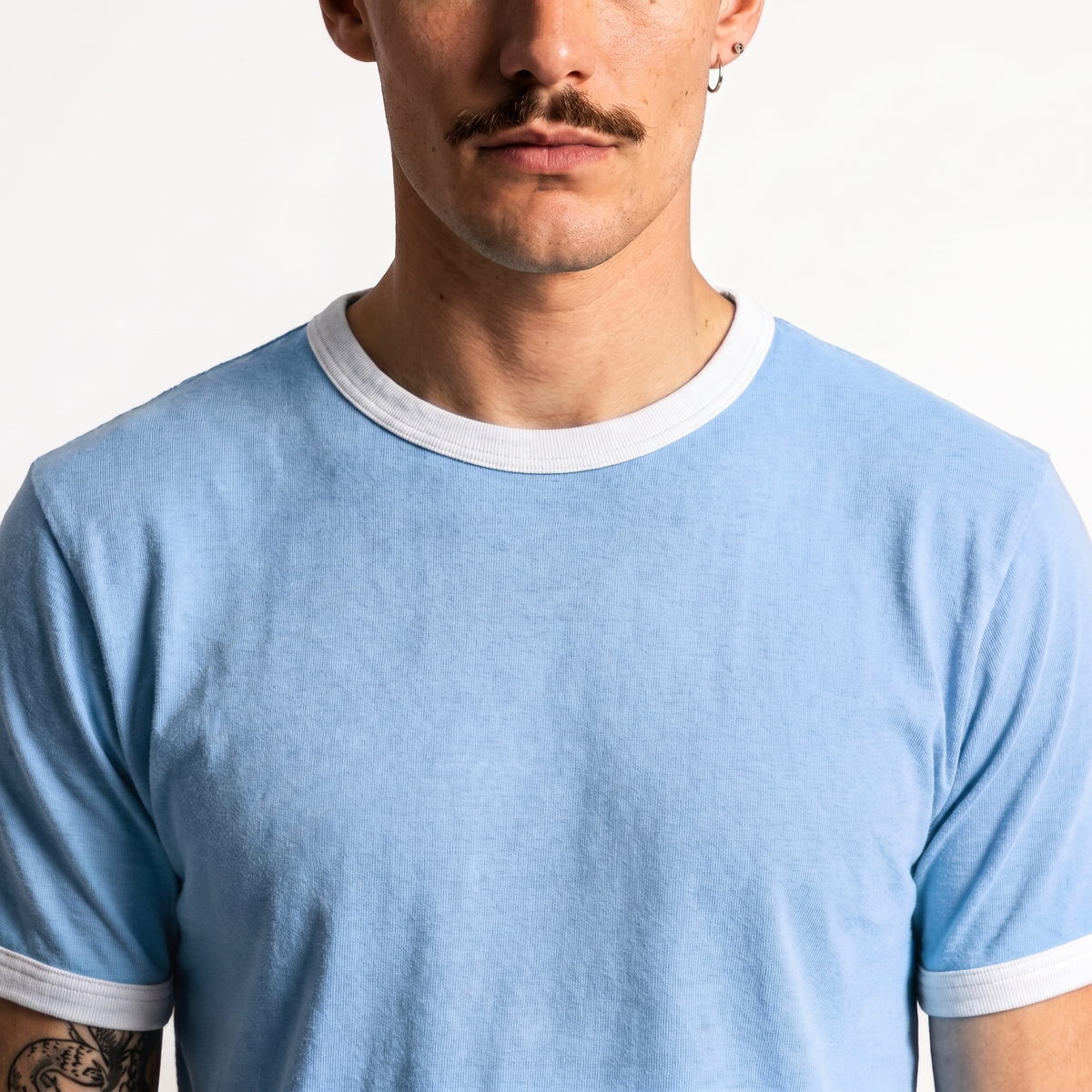 Blueberry Cream Ringer Tee
