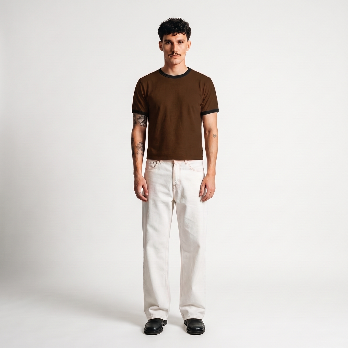 Chocolate Fudge Ringer Tee