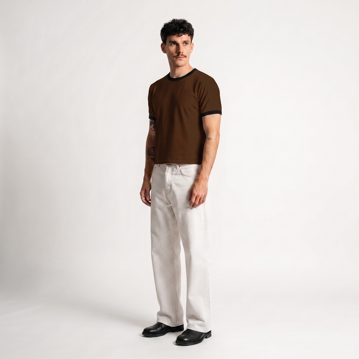 Chocolate Fudge Ringer Tee