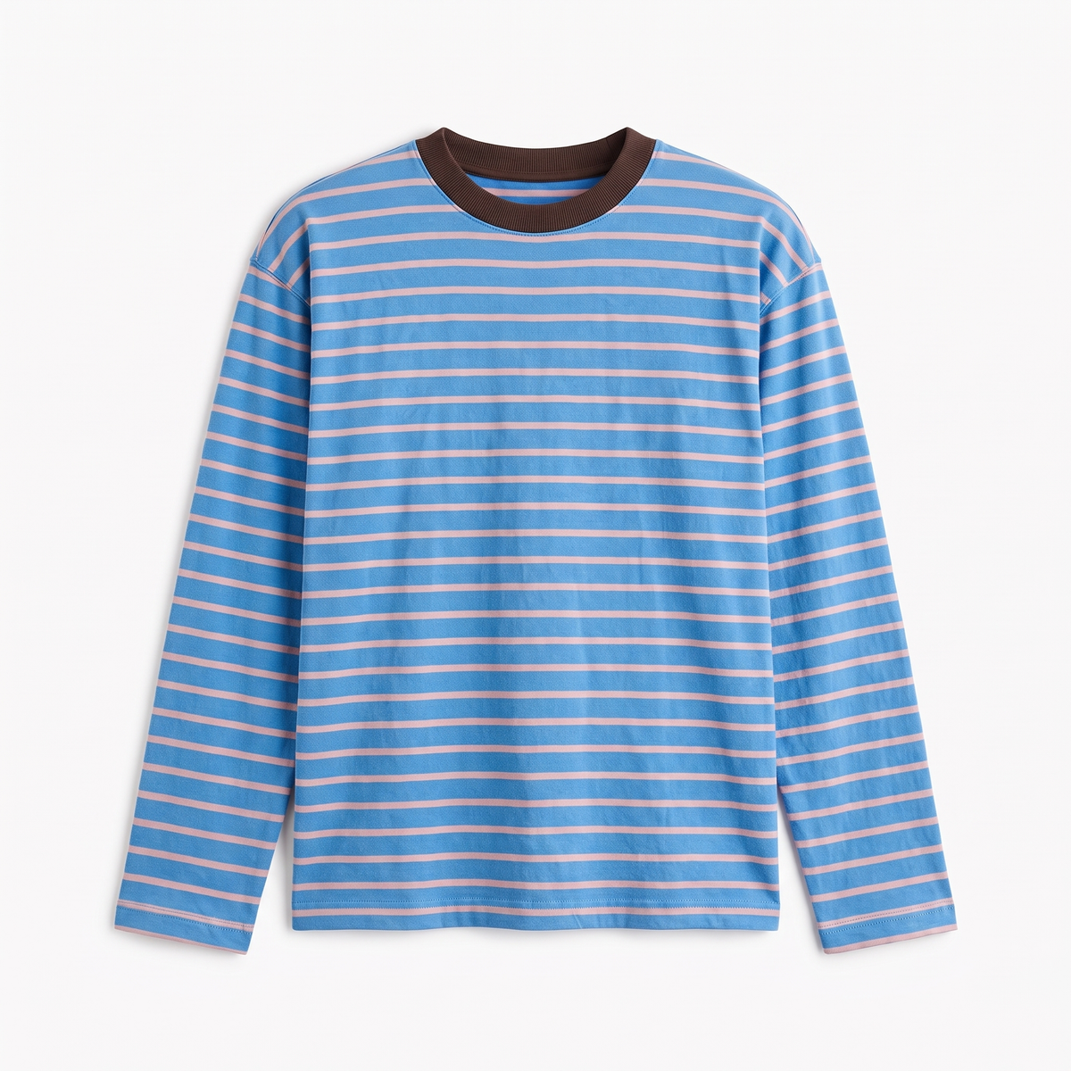 Blueberry Rush – Striped Oversized T-Shirt