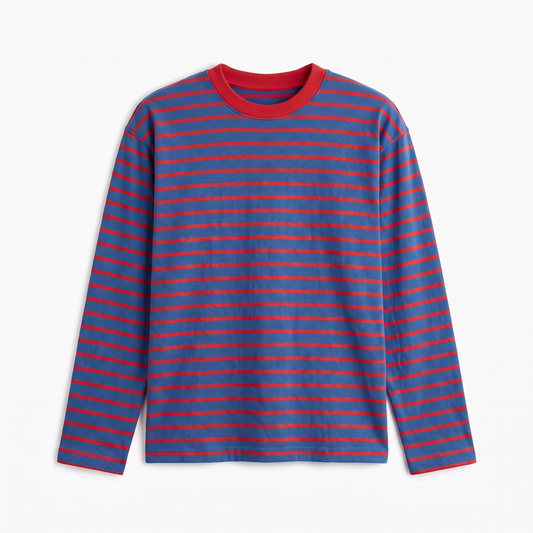 Plum Cake – Striped Oversized T-Shirt