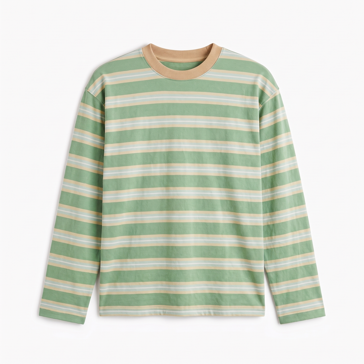 Kiwi Crush – Striped Oversized T-Shirt