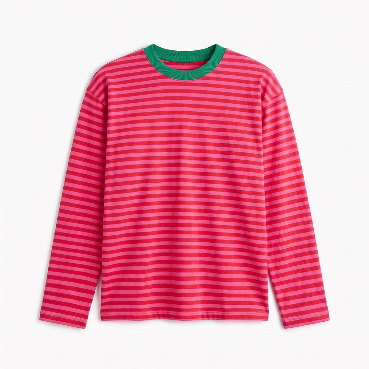 Bubblegum Baby – Striped Oversized T-Shirt