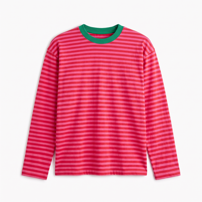 Bubblegum Baby – Striped Oversized T-Shirt