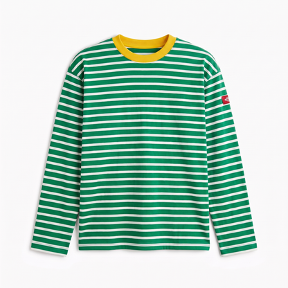 Lemon Drop – Striped Oversized T-Shirt