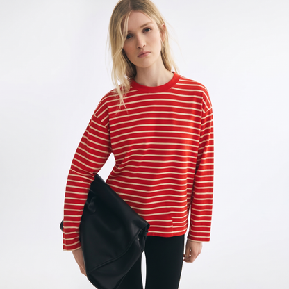 Cherry Cola – Striped Oversized T-Shirt