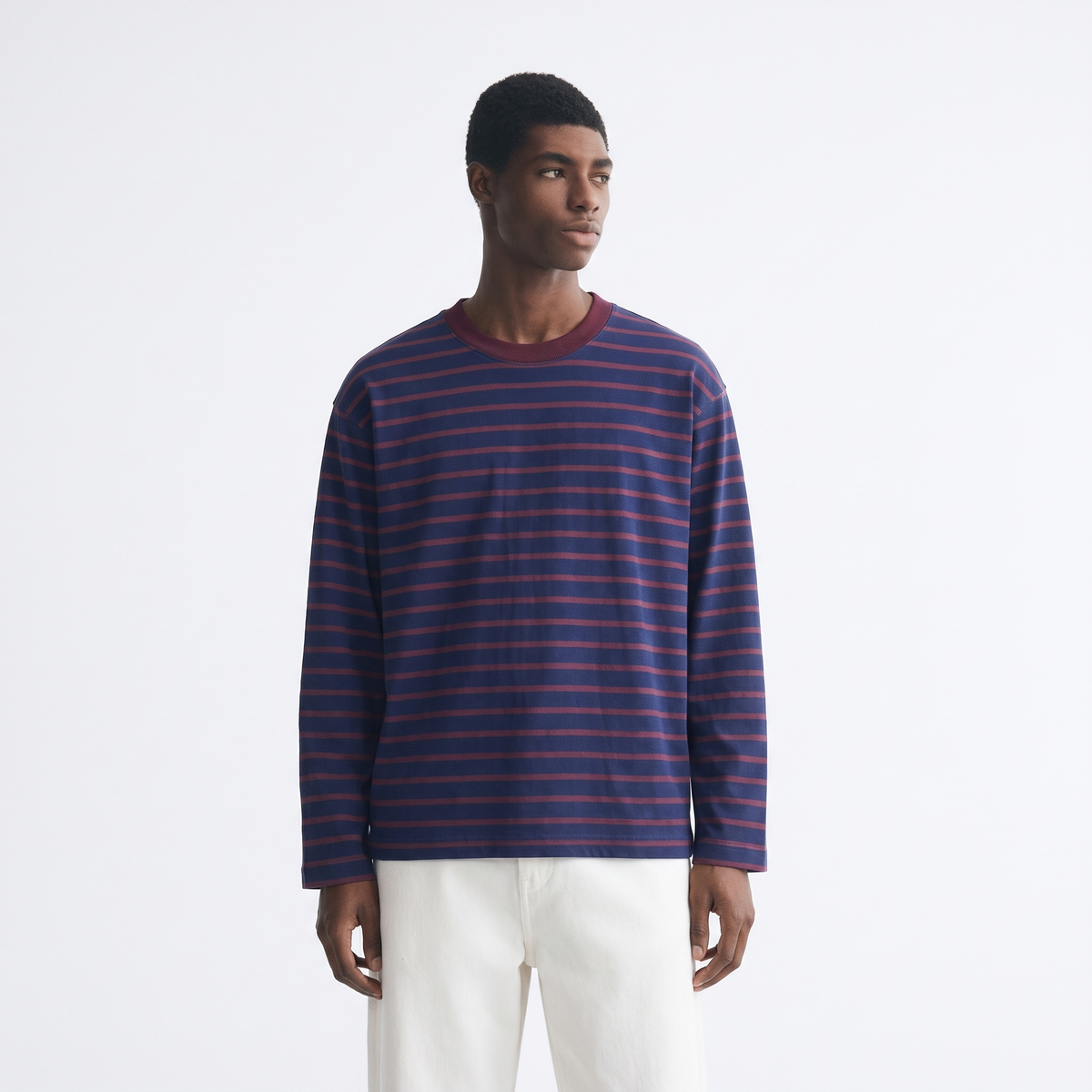 Brownie Bite – Striped Oversized T-Shirt