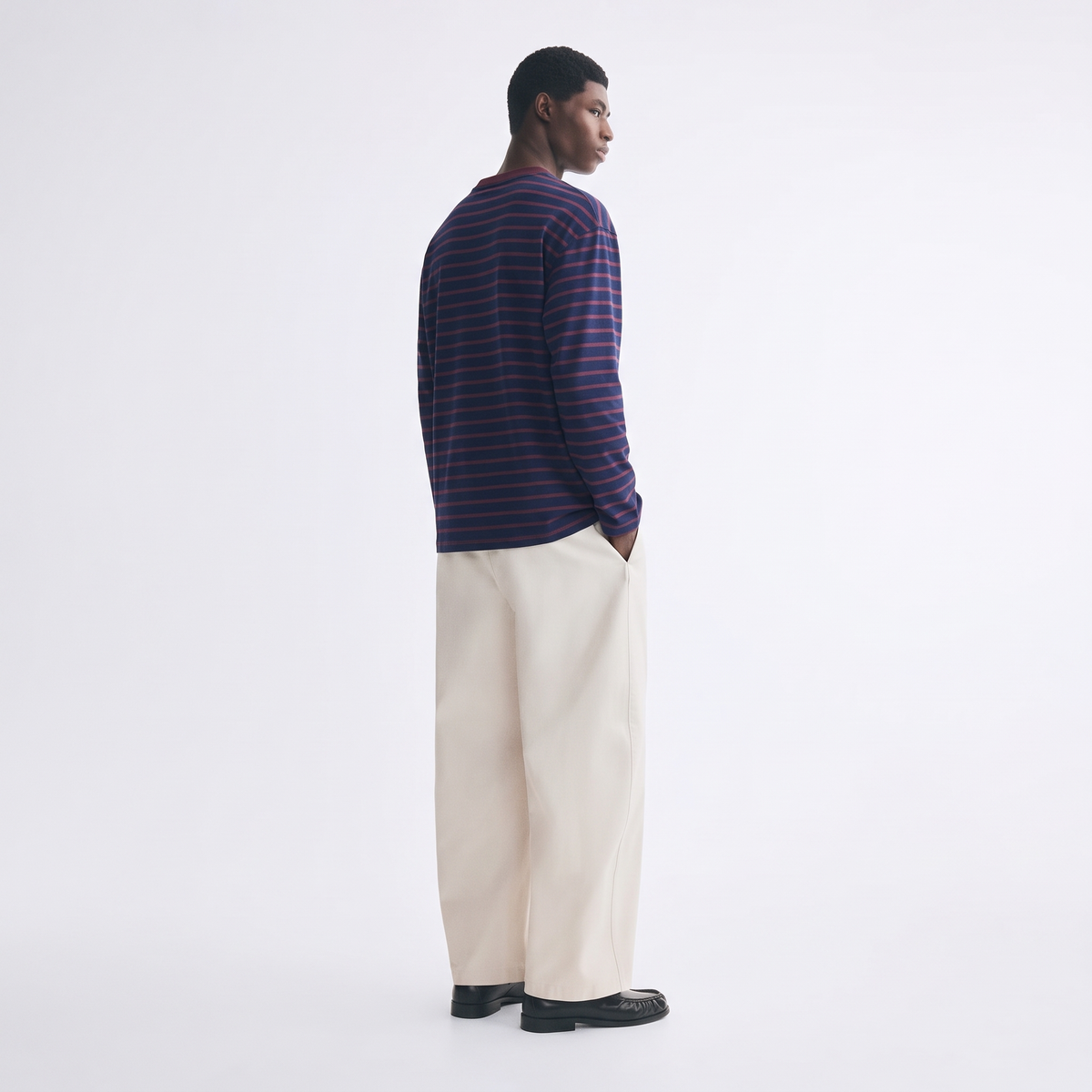Brownie Bite – Striped Oversized T-Shirt