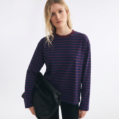 Brownie Bite – Striped Oversized T-Shirt