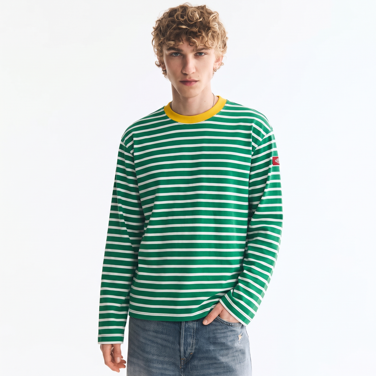 Lemon Drop – Striped Oversized T-Shirt