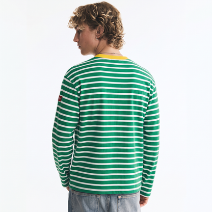 Lemon Drop – Striped Oversized T-Shirt