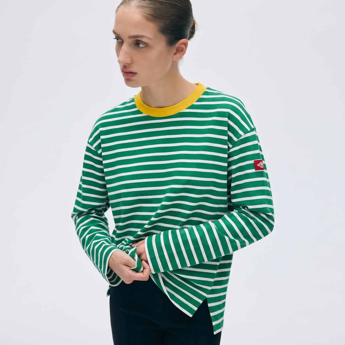 Lemon Drop – Striped Oversized T-Shirt