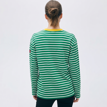 Lemon Drop – Striped Oversized T-Shirt