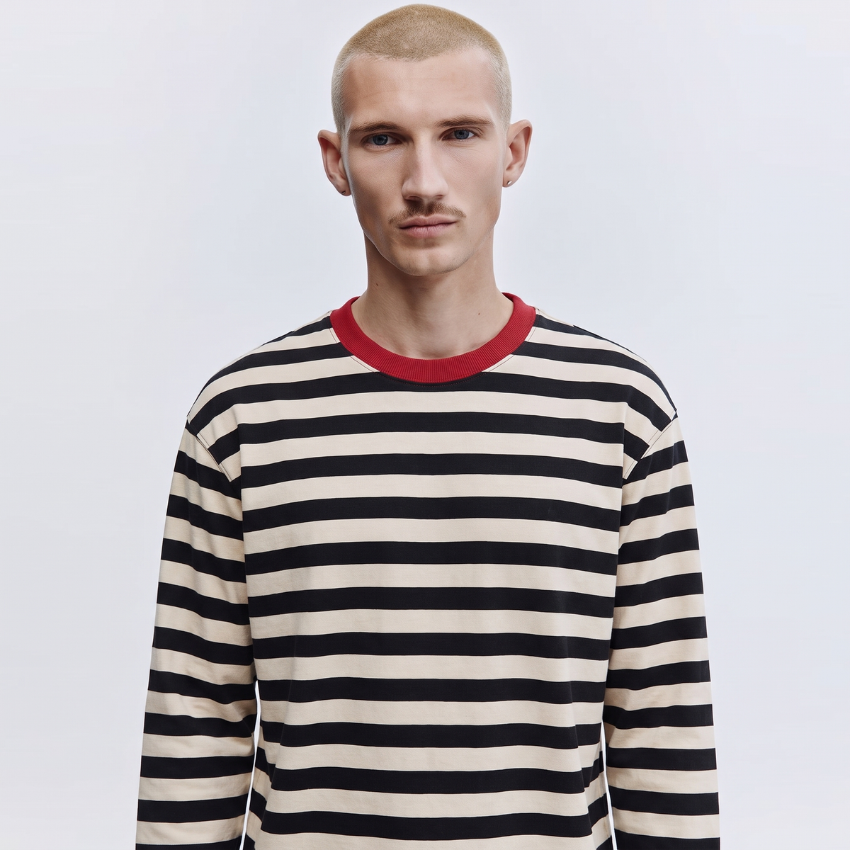 Oreo Club – Striped Oversized T-Shirt
