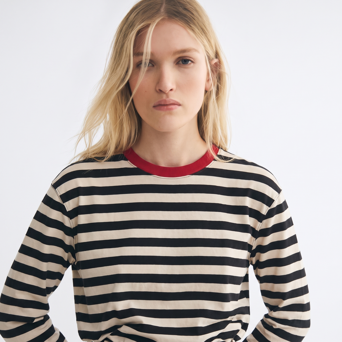 Oreo Club – Striped Oversized T-Shirt