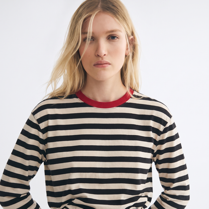 Oreo Club – Striped Oversized T-Shirt