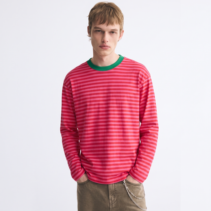 Bubblegum Baby – Striped Oversized T-Shirt