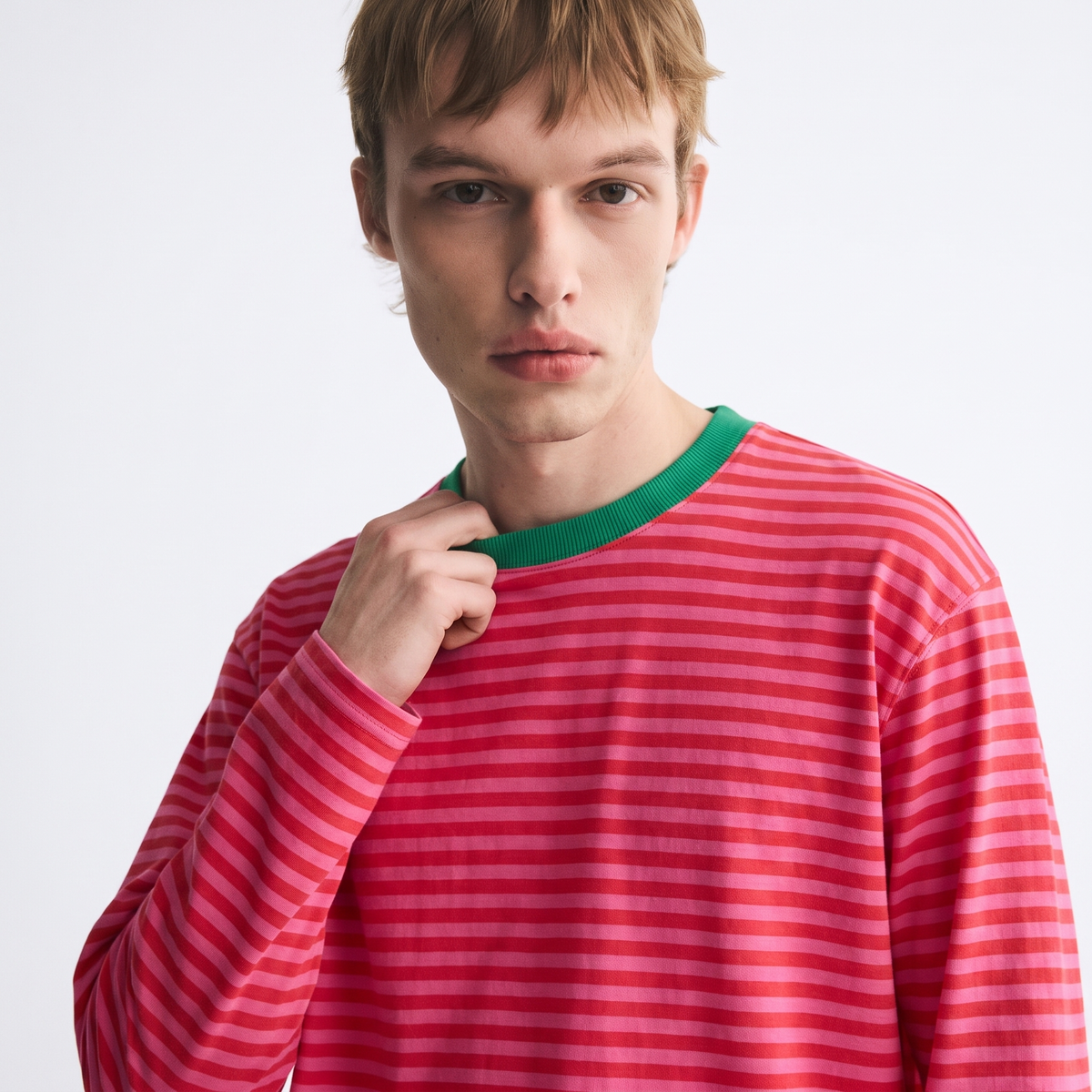 Bubblegum Baby – Striped Oversized T-Shirt