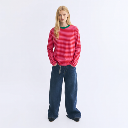 Bubblegum Baby – Striped Oversized T-Shirt