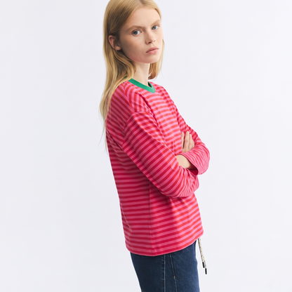 Bubblegum Baby – Striped Oversized T-Shirt