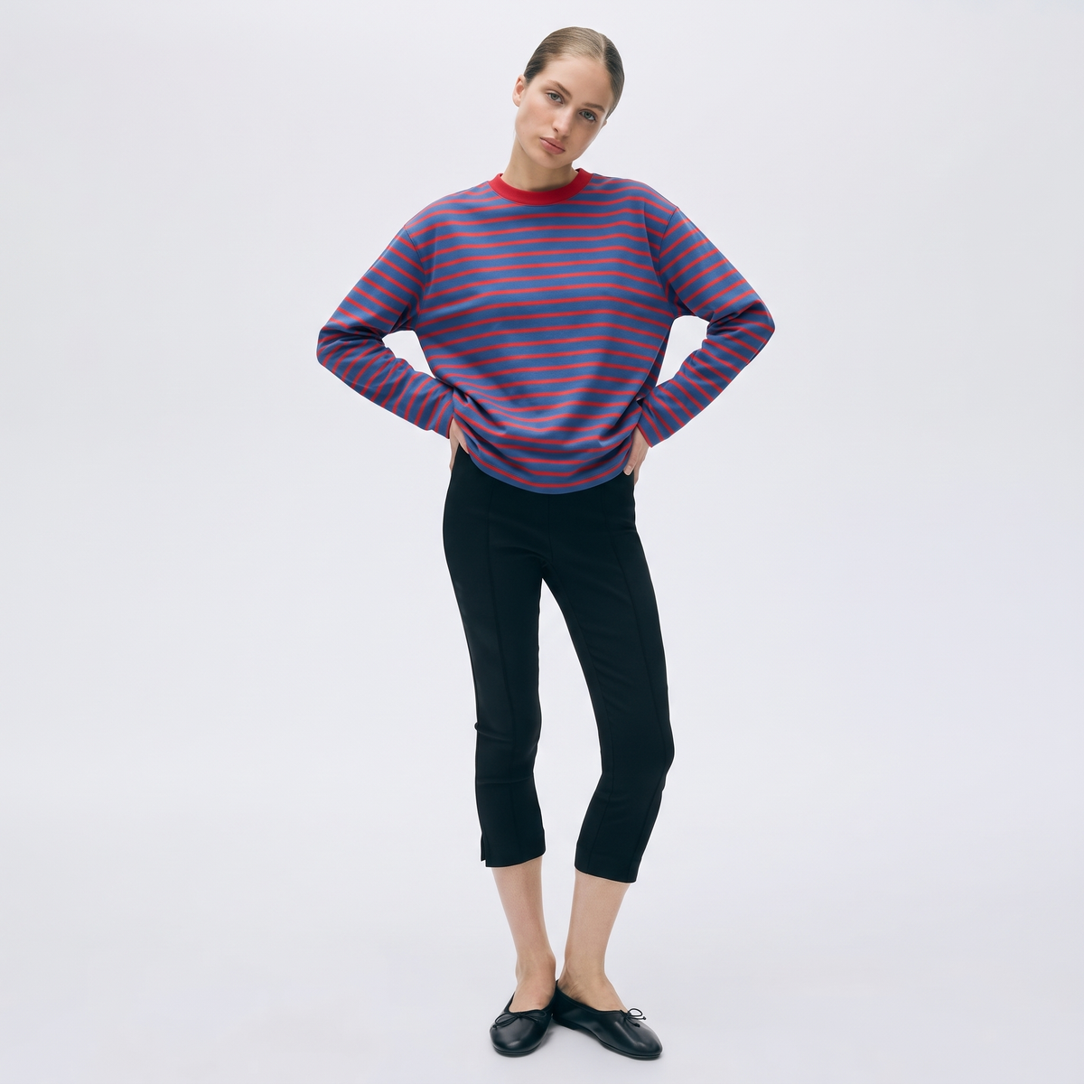 Plum Cake – Striped Oversized T-Shirt