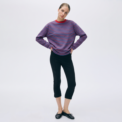 Plum Cake – Striped Oversized T-Shirt