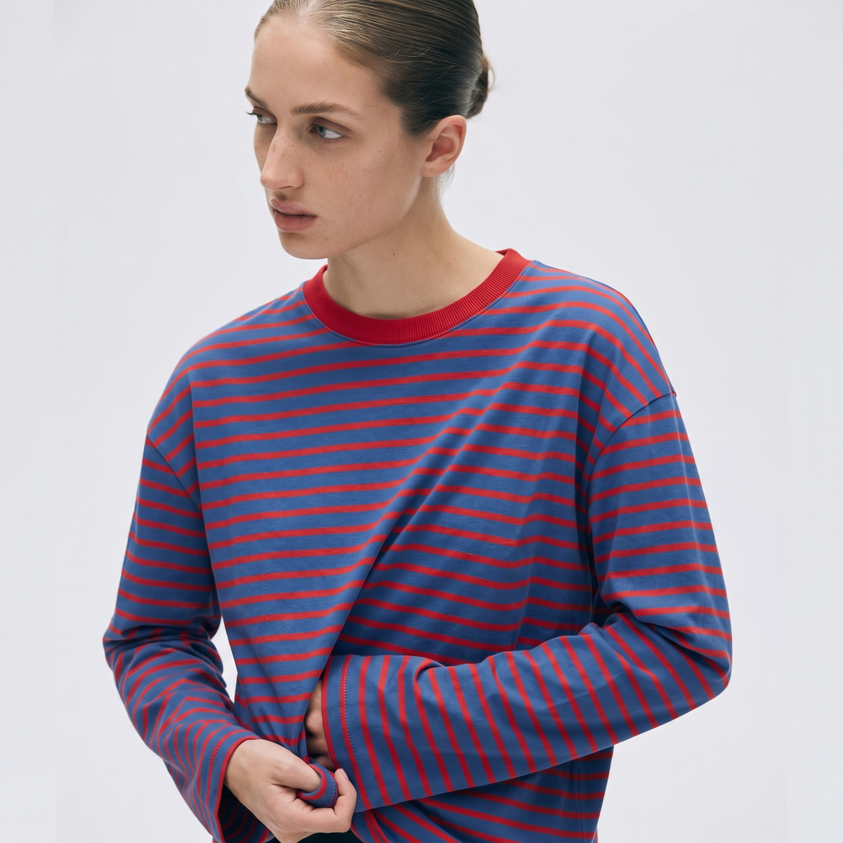 Plum Cake – Striped Oversized T-Shirt