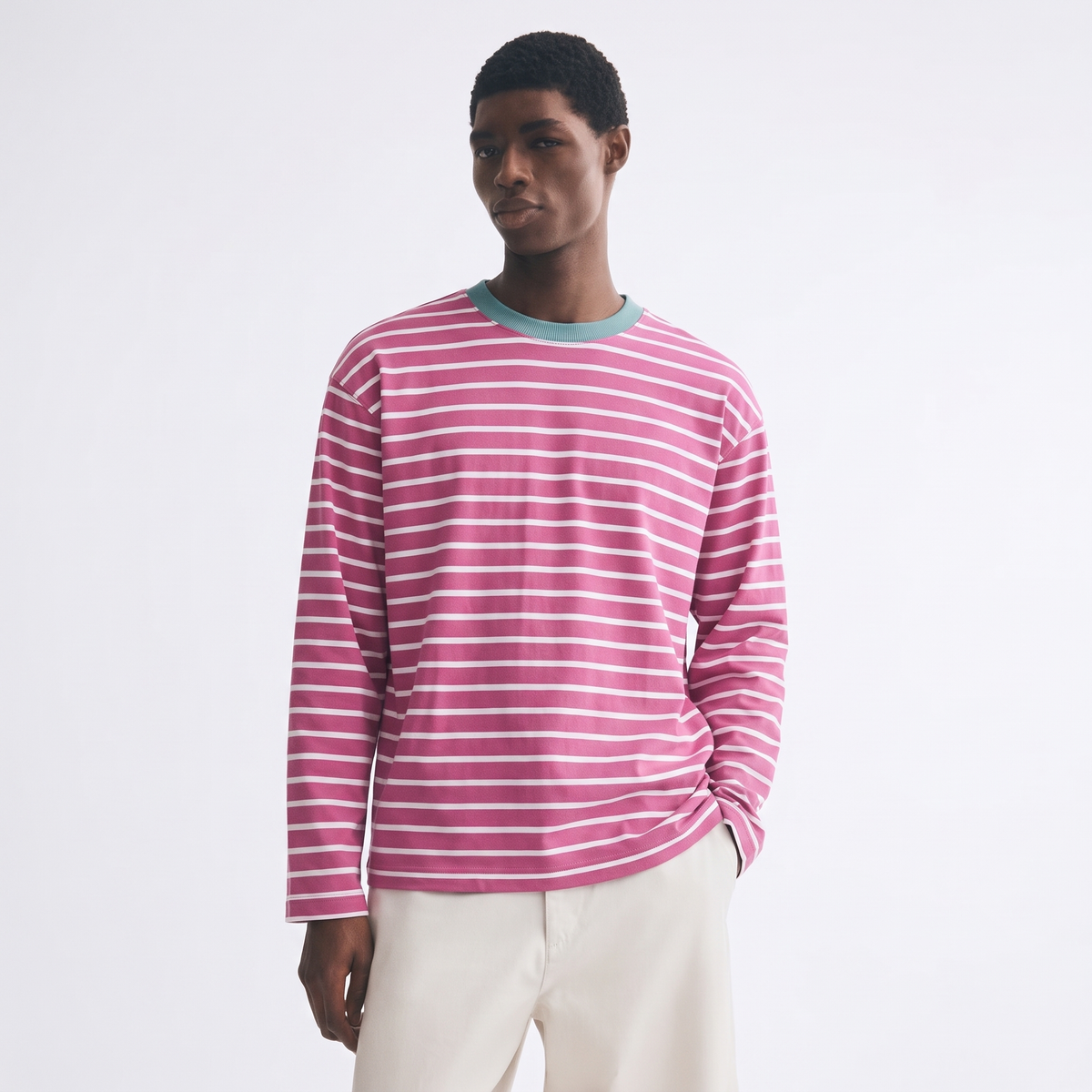 Candy Floss – Striped Oversized T-Shirt