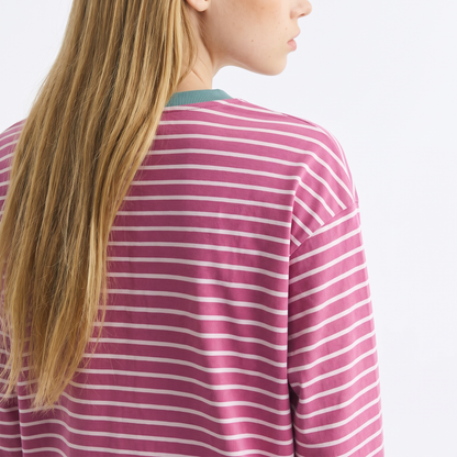 Candy Floss – Striped Oversized T-Shirt